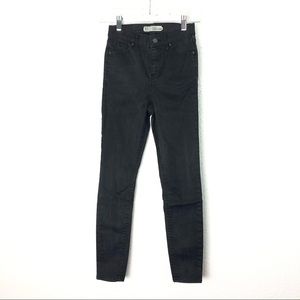 Topshop Moto Coated Jamie Skinny Jeans Black High